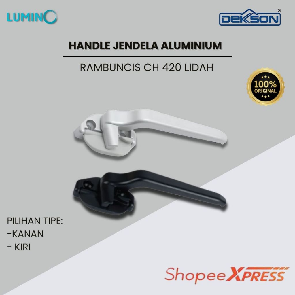 Dekkson - Handle Jendela Aluminium Anti Karat CH 420 / Rambuncis Casement Handle Jendela Aluminium