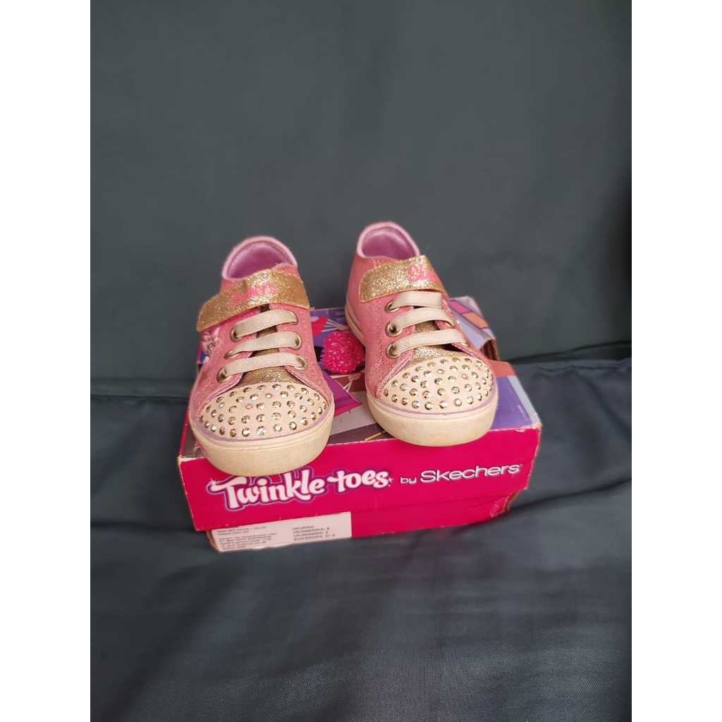 Sepatu Skechers Twinkle Toes Kids Size 6 ORIGINAL Second/bekas/preloved