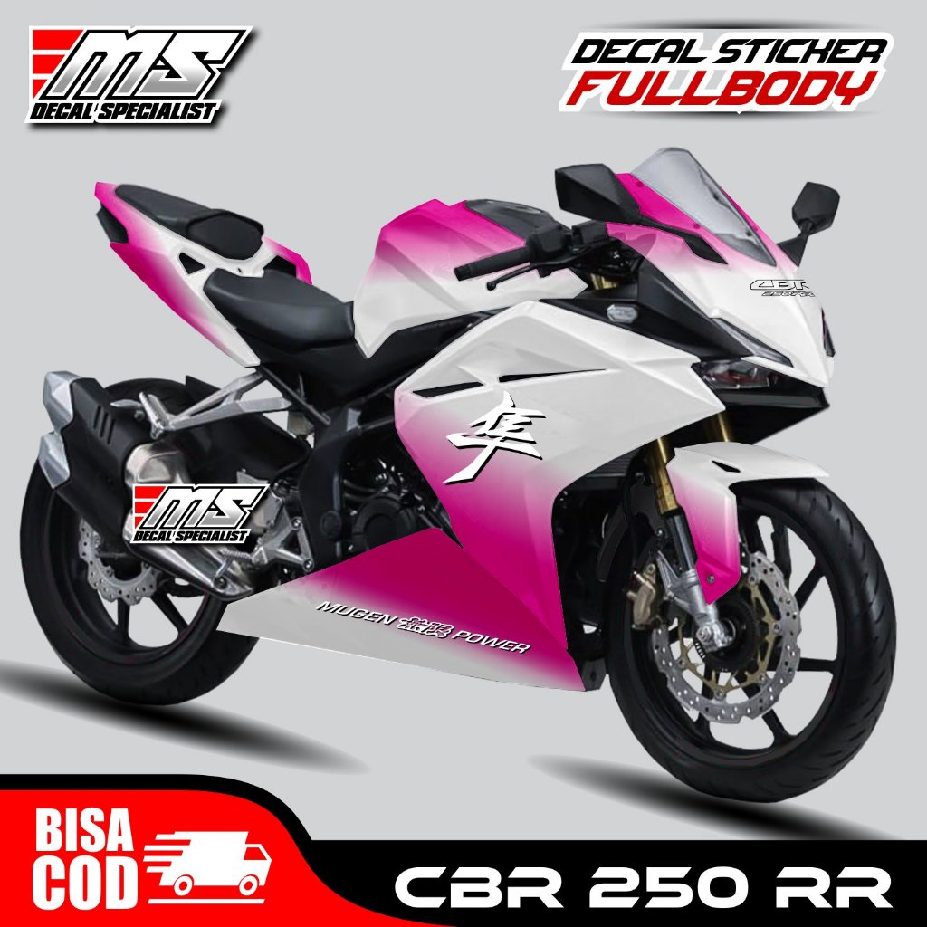 Decal Stiker Fullbody Honda CBR 250 RR Warna Bunglon Pink untuk Motor Sport