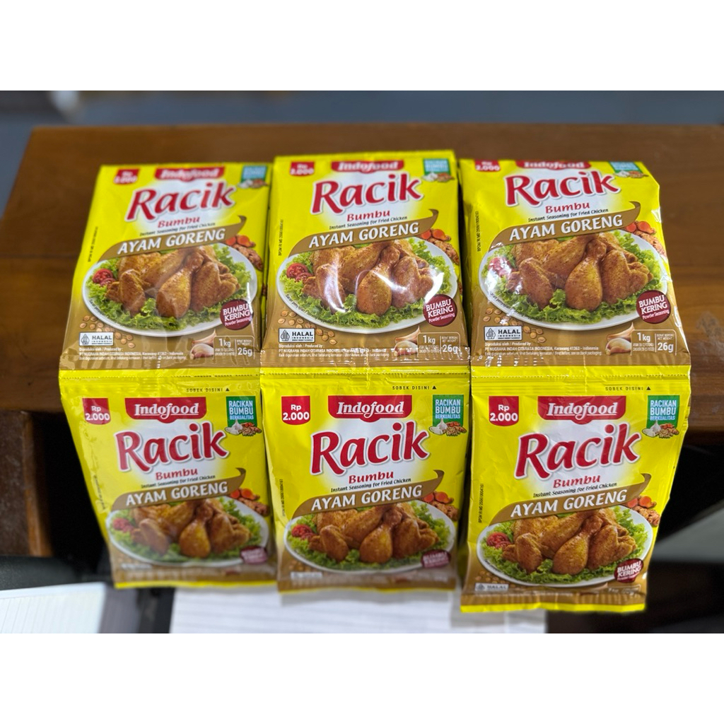 

Racik Indofood 26g 1Renceng isi 10Sachet