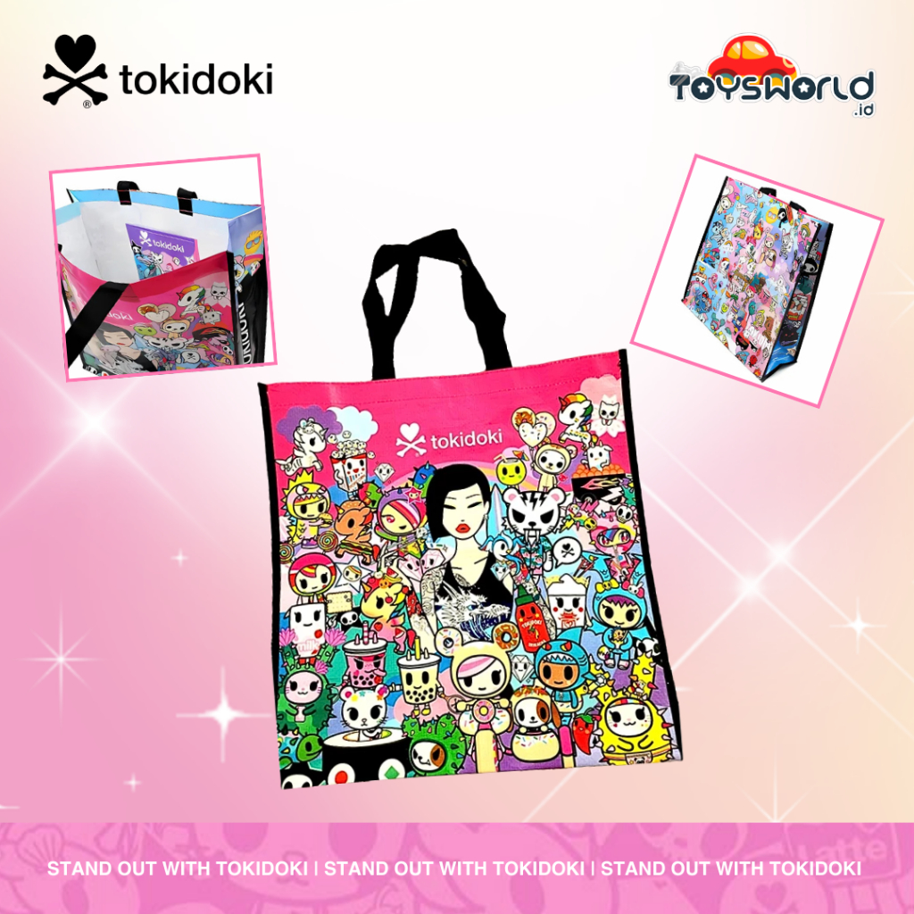 Tokidoki Cotton Candy Dreamin Vinyl Tote Bag-Back