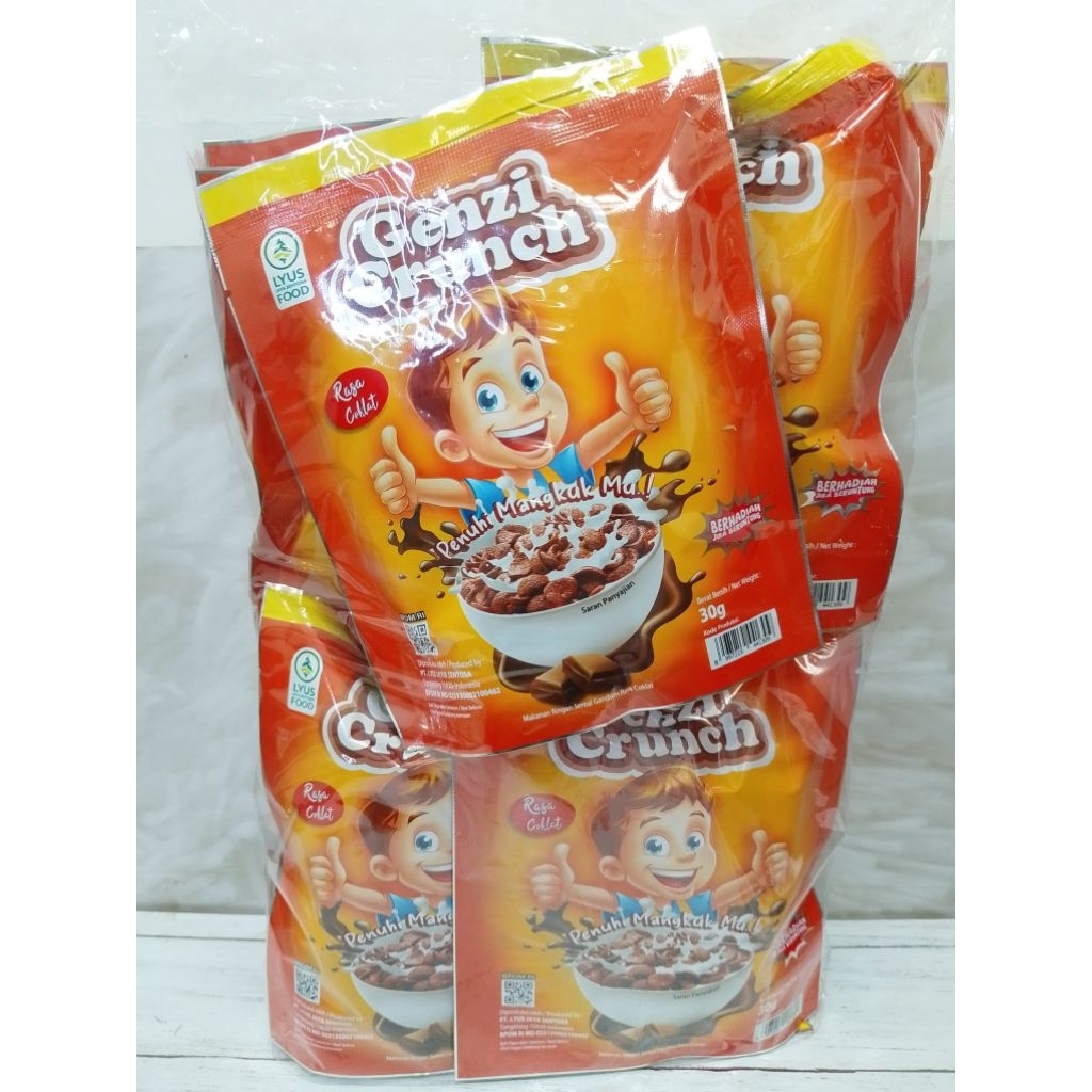 

Terbaru Genzi Crunch Snack Coklat Uk 30gram 1 Dus isi 4 Pack ( 1 Pack isi 10 Pcs ) Exp 2026