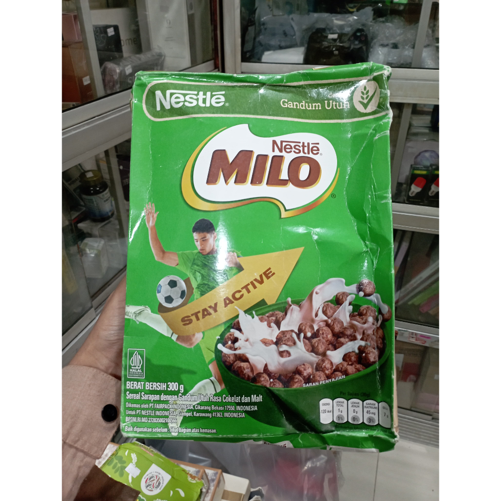 

Nestle Milo 300gr Stay Active Sereal Sarapan Gandum Utuh Rasa Coklat Mal Kemasan Dus Millo Cokelat