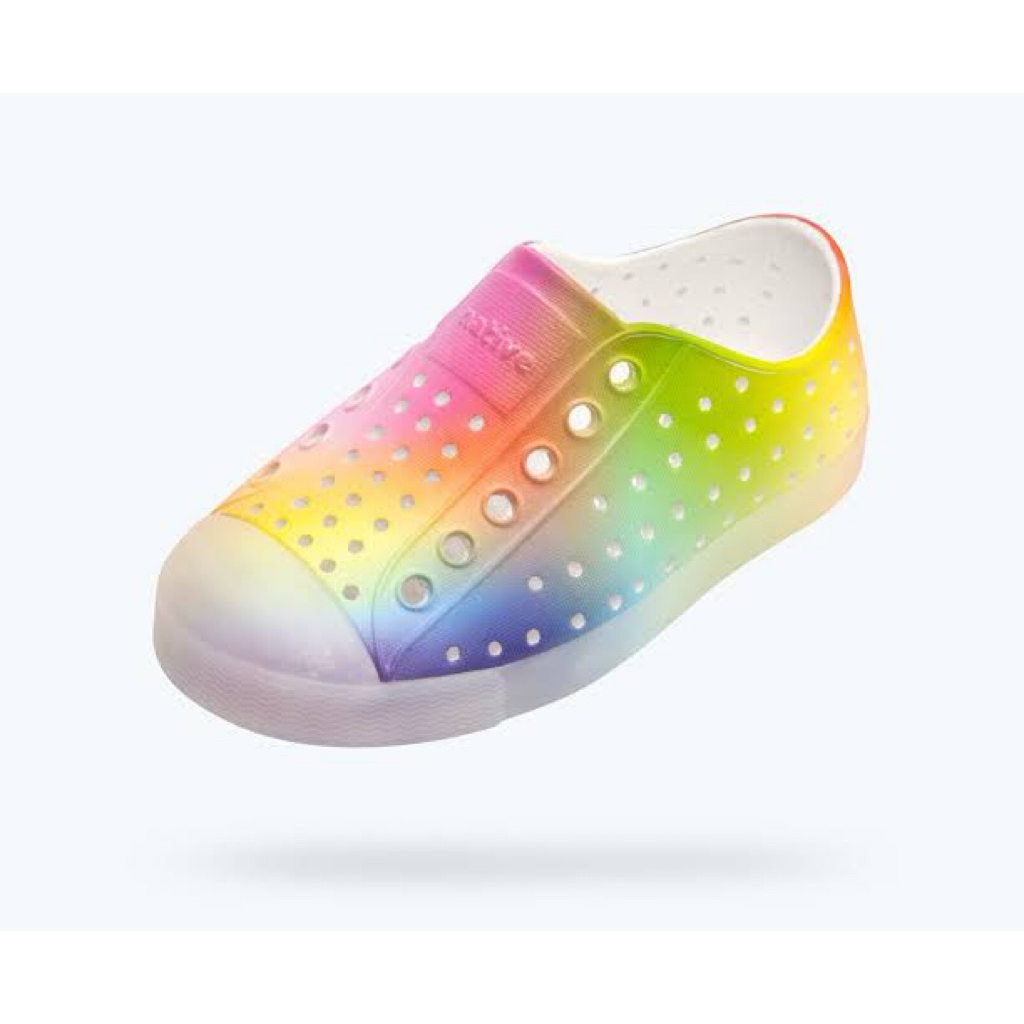 Native Jefferson Print Rainbow Girl Shoes