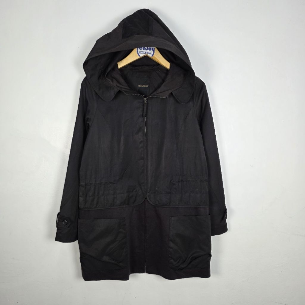 parka jacket panjang gunung parasut casual motor wanita cewek OLIVIA HASLER second preloved