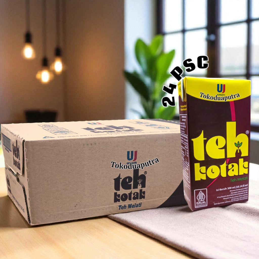 

Teh Kotak jasmine tea/Ultra jaya teh kotak melati 1 dus X 24 psc