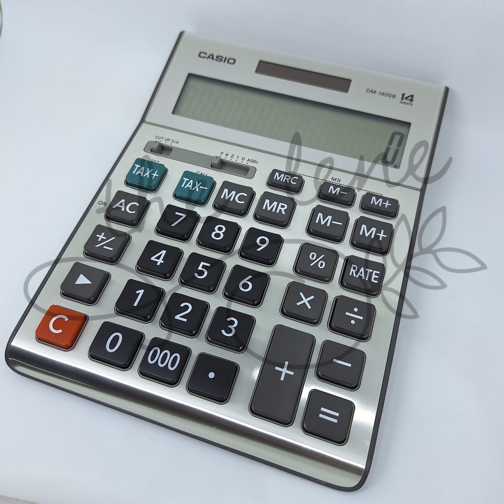 

Kalkulator Casio DM-1400B / Kalkulator Dagang Casio 14 Digit / Kalkulator Meja / Calculator Besar