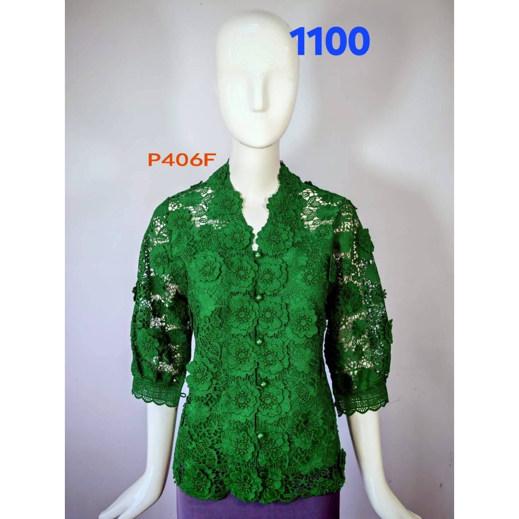 ATASAN BLOUSE BROKAT PINK BOUTQIUE CASUAL WEAR IMPORT MADE IN THAILAND BANGKOK  PINK BUTIK