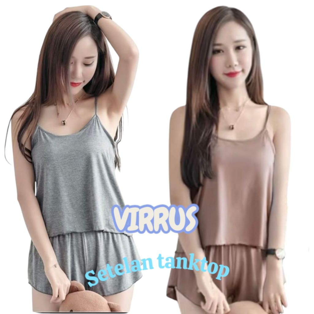 bestpromo pixiu store#setelan tanktop wanita premium/piyama wanita set xl/ baju tidur wanita seksi#