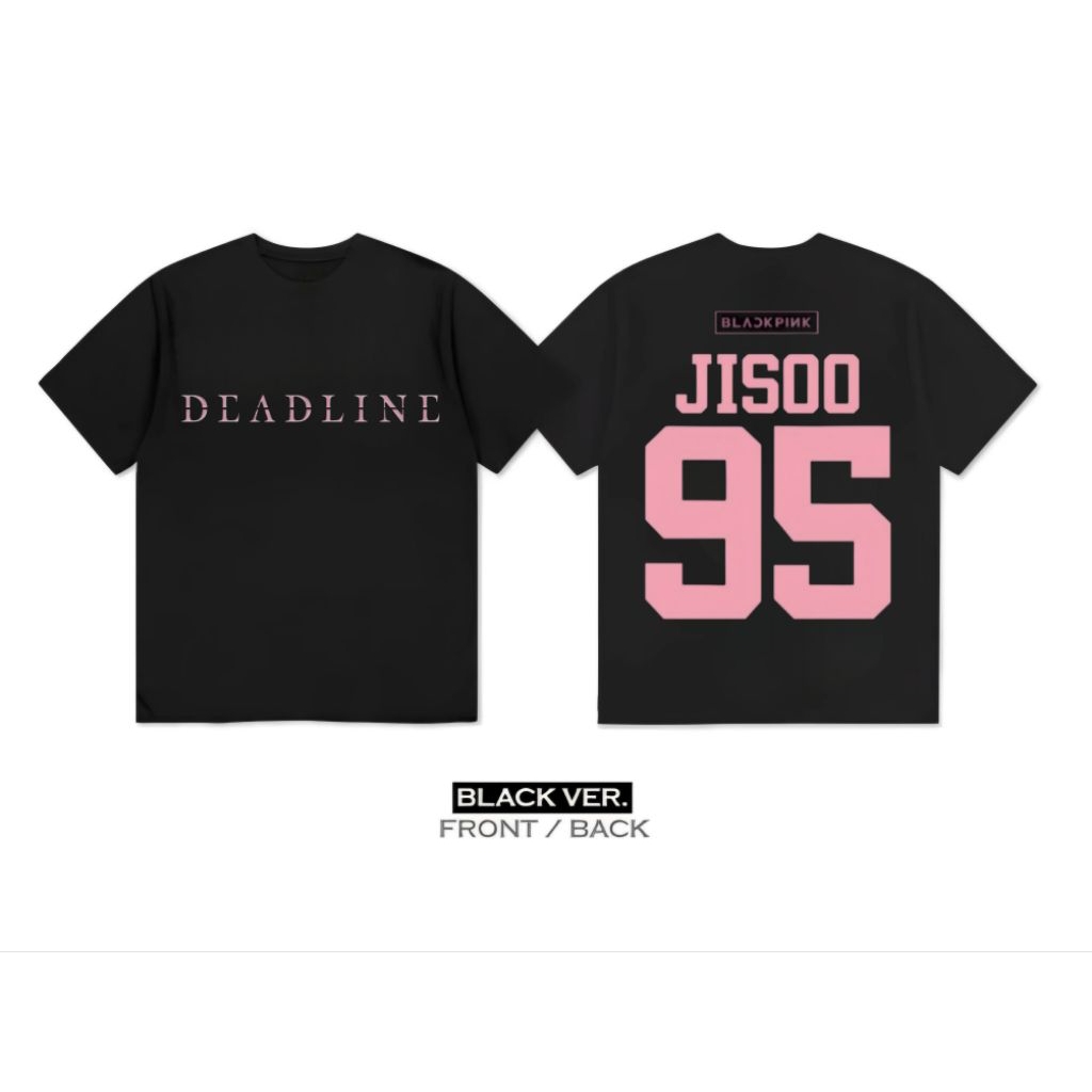 kaos t-shirt JISO BLACKPINK DEADLINE TOUR 2025"