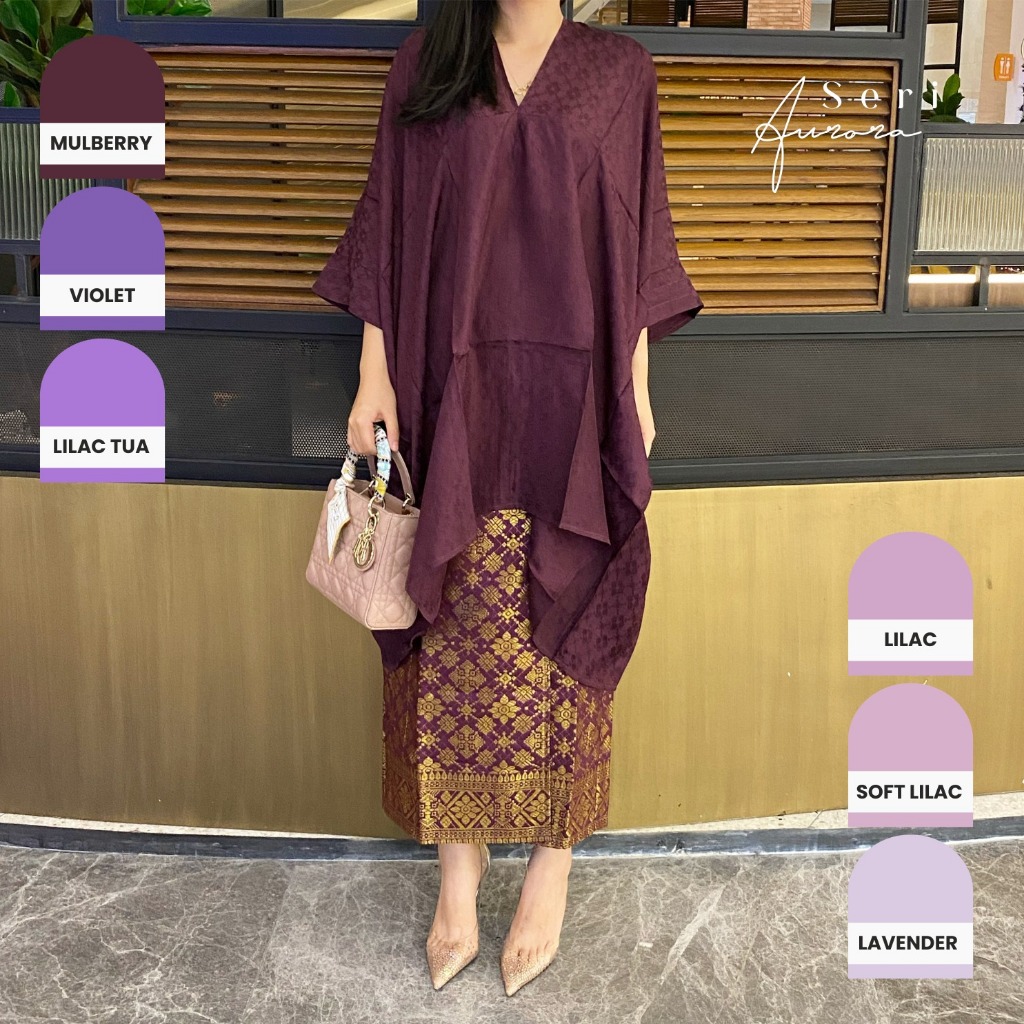 Lausboutique-Tunik Aruna Polos-Seri Aurora-Tunik Batik [Hanya Atasan]