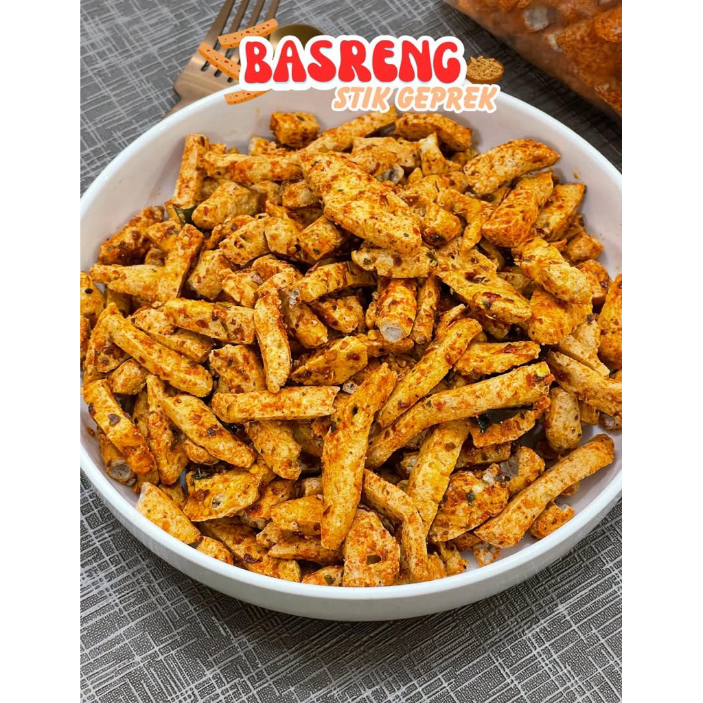 

Basreng Stik Stick Bumbu Geprek 500 gr (1/2 kg)