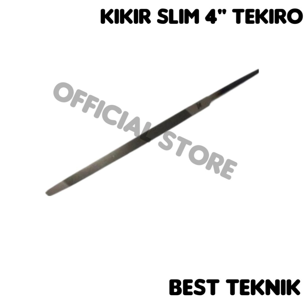 Kikir Tekiro 4" Slim Kikir Segitiga Slim Kikir Gergaji Tekiro