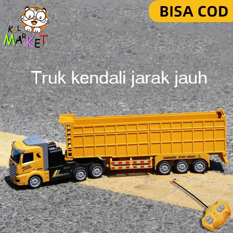 Remote control mobil truk pasir-Remote control mainan dump truck-Anak laki-laki hadiah remote contro