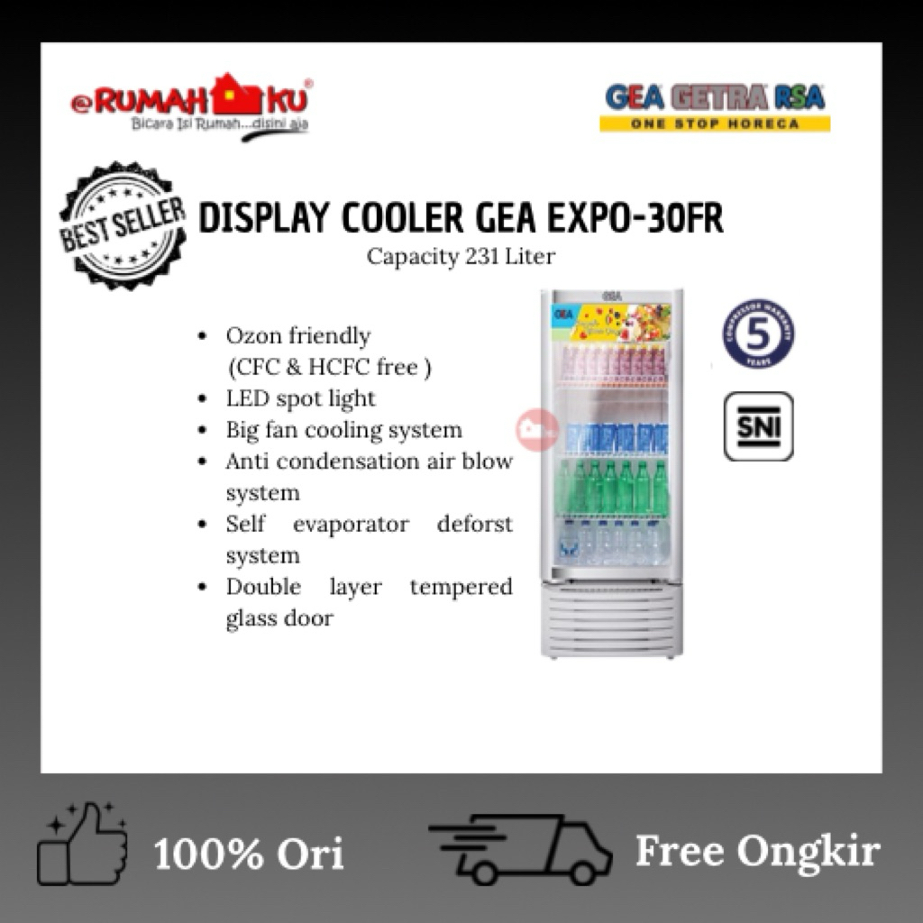 GEA SHOWCASE EXPO-30FR / GEA SHOWCASE 231 LITER / GEA SHOWCASE 4 RAK
