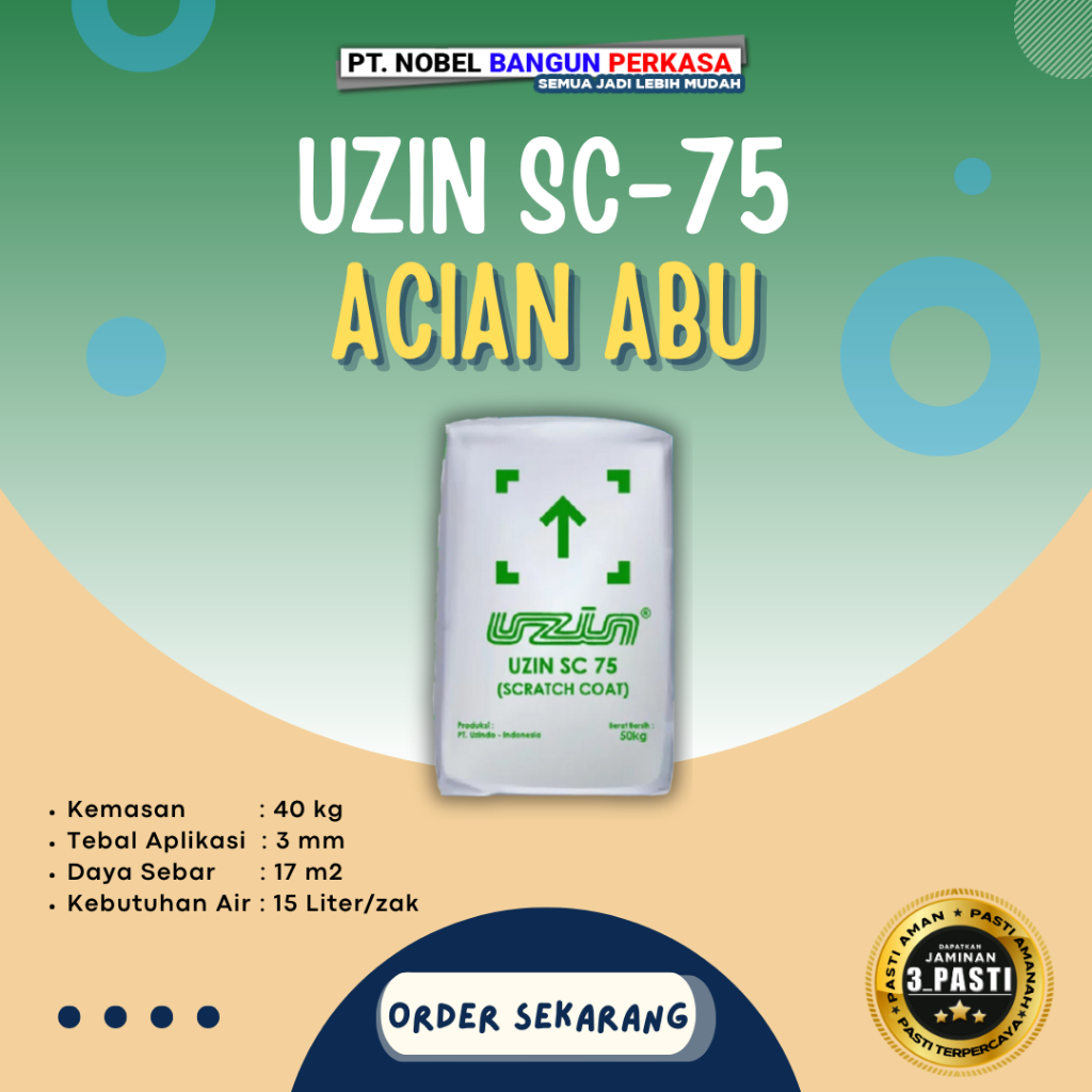 Semen Mortar Uzin Acian Abu 40kg "Uzin SC 75"