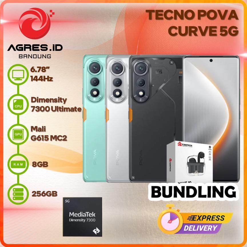 TECNO POVA CURVE 5G 8GB 256GB GARANSI RESMI INDONESIA