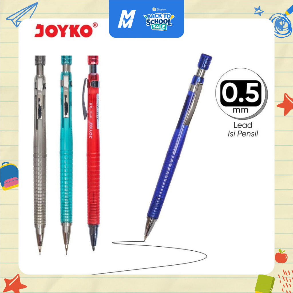 

Pensil Mekanik Joyko MP-07 0.5 mm | Mechanical Pencil | 1 pcs