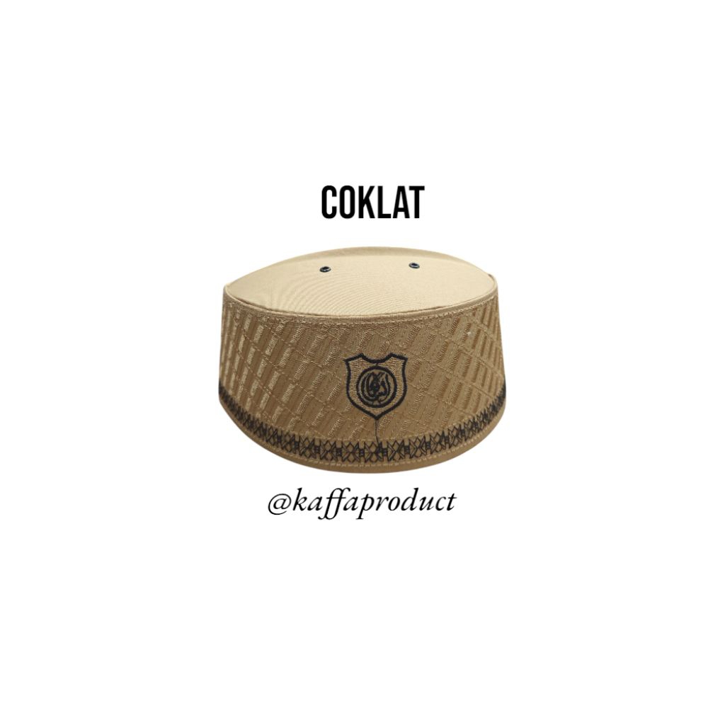 Peci batok asagofah- pria dewasa-bordir Muslim