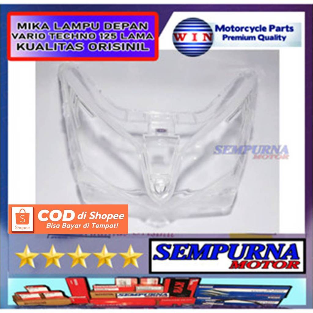 Merek Win Kualitas Original Mika Lampu Depan Vario Techno 125 Lama Old 2012 2013 2014