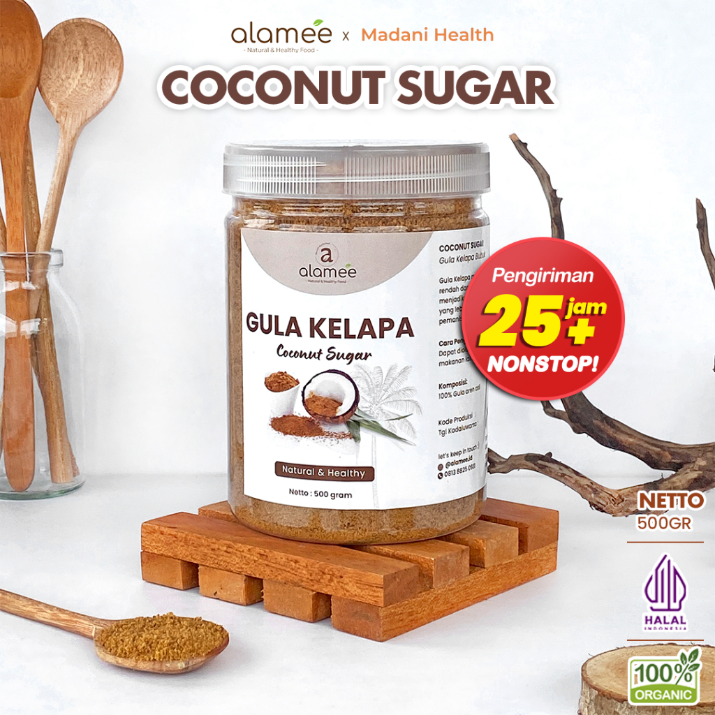 

ALAMEE Gula Semut Kelapa Organik Asli Bubuk Coconut Sugar Premium Powder Natural Organik Organic