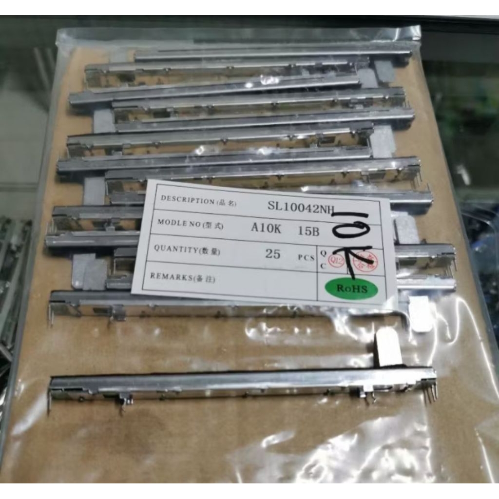 potensio geser 12,8cm kaki 2-1 A10k Mono