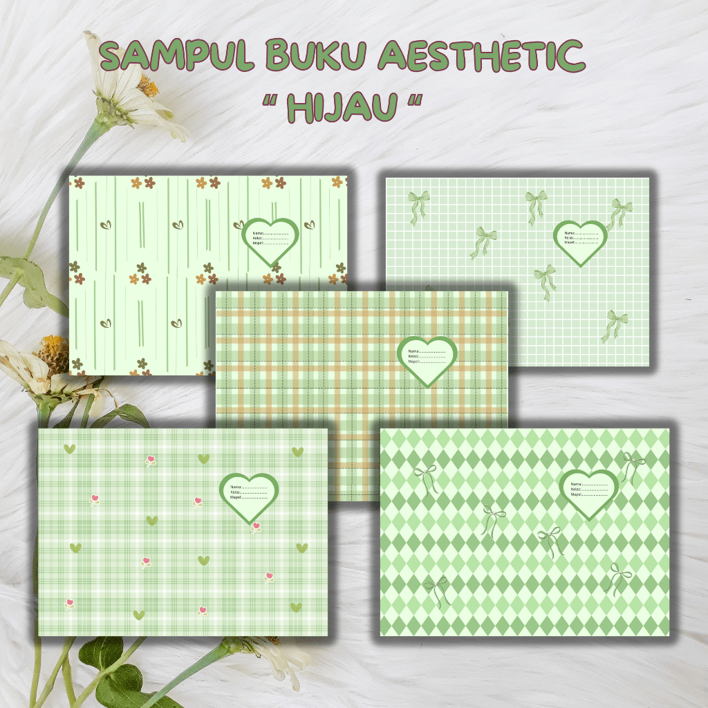 

[ HIJAU SERIES ] Sampul Buku Aesthetic / Bigboss / Sidu