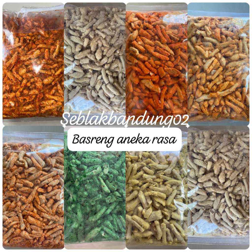 

basreng stik aneka rasa ready varian rasa keju balado/jagung manis/jagung bakar/rumput laut/sapi panggang/barbaque/pedas daun jeruk/original daun jeruk