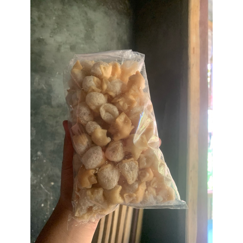 

Siomay kering topping seblak
