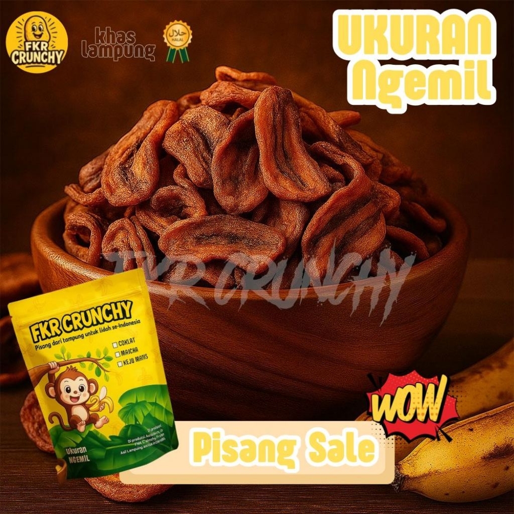 

Pisang Sale FKR CRUNCHY | Oleh-Oleh Khas Lampung | Manis Legit & Renyah