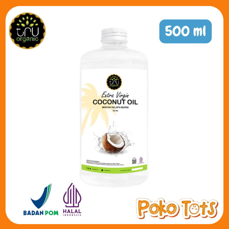 

Truorganic Extra Virgin Coconut Oil 500ml Minyak Kelapa Murni Premium VCO Coconut Oil Tru Organic WHS