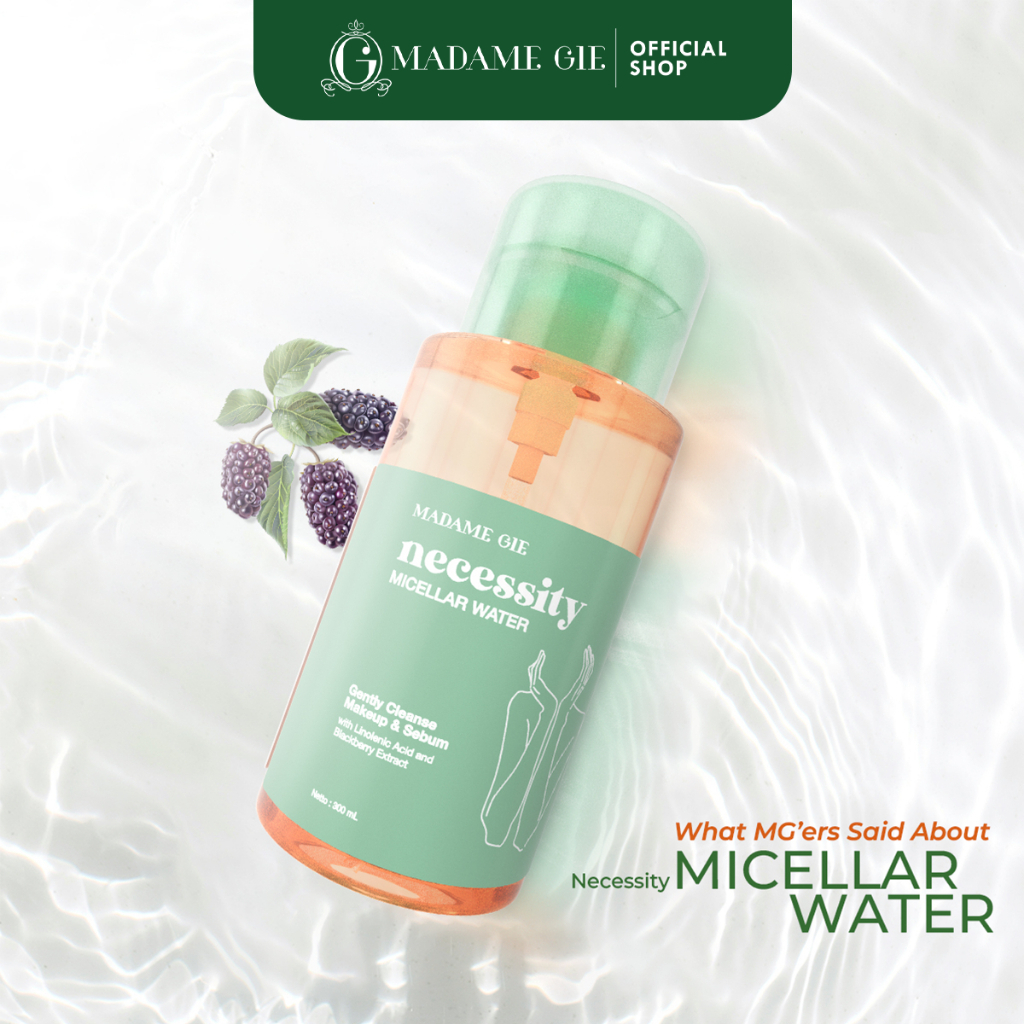GC Kosmetik Madame Gie Madam Necessity Micellar Water 300ml - Make Up Remover | Pembersih MakeUp Cle