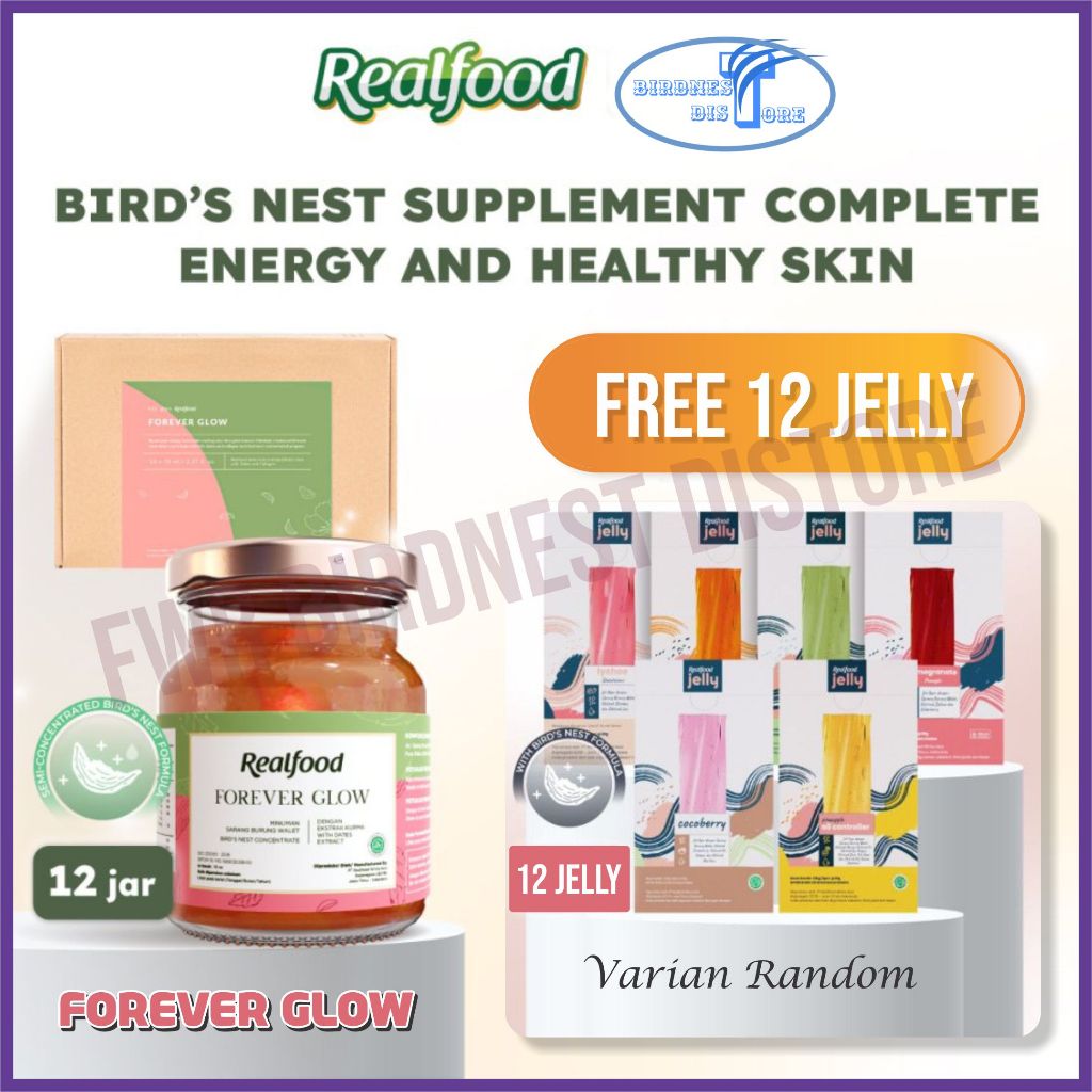 

Realfood Forever Glow 12 Jar (MInuman Sarang Burung Walet)