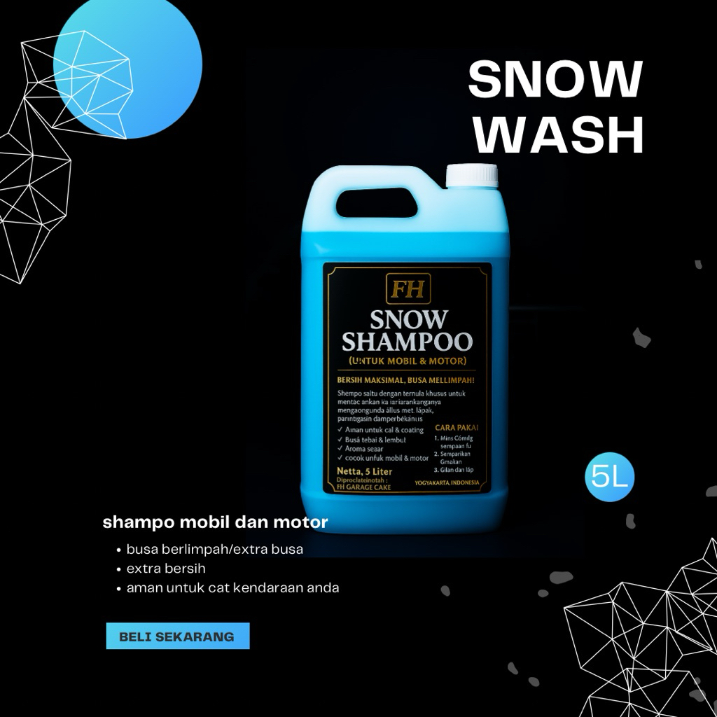 shampo sabun mobil motor snow wash