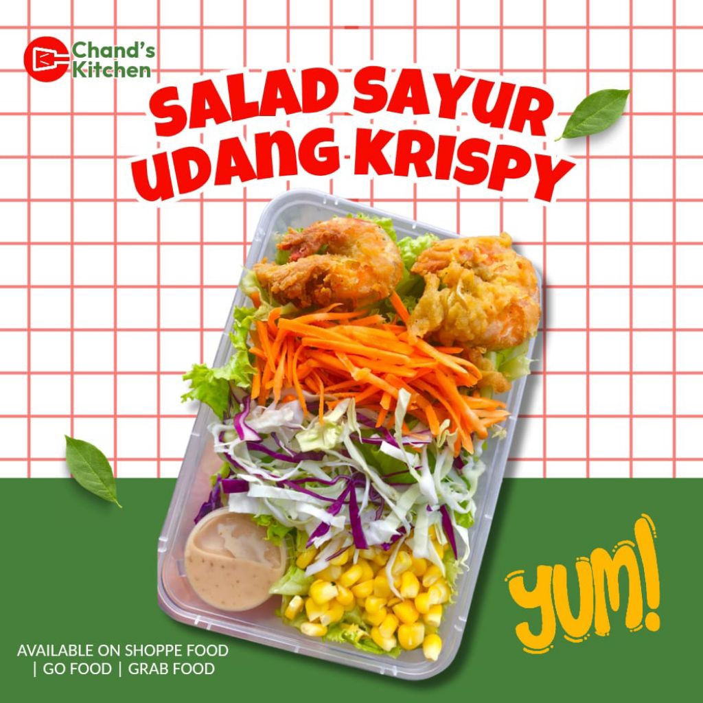

Salad Sayur Udang Fresh Free Kewpie Wijen Sangrai
