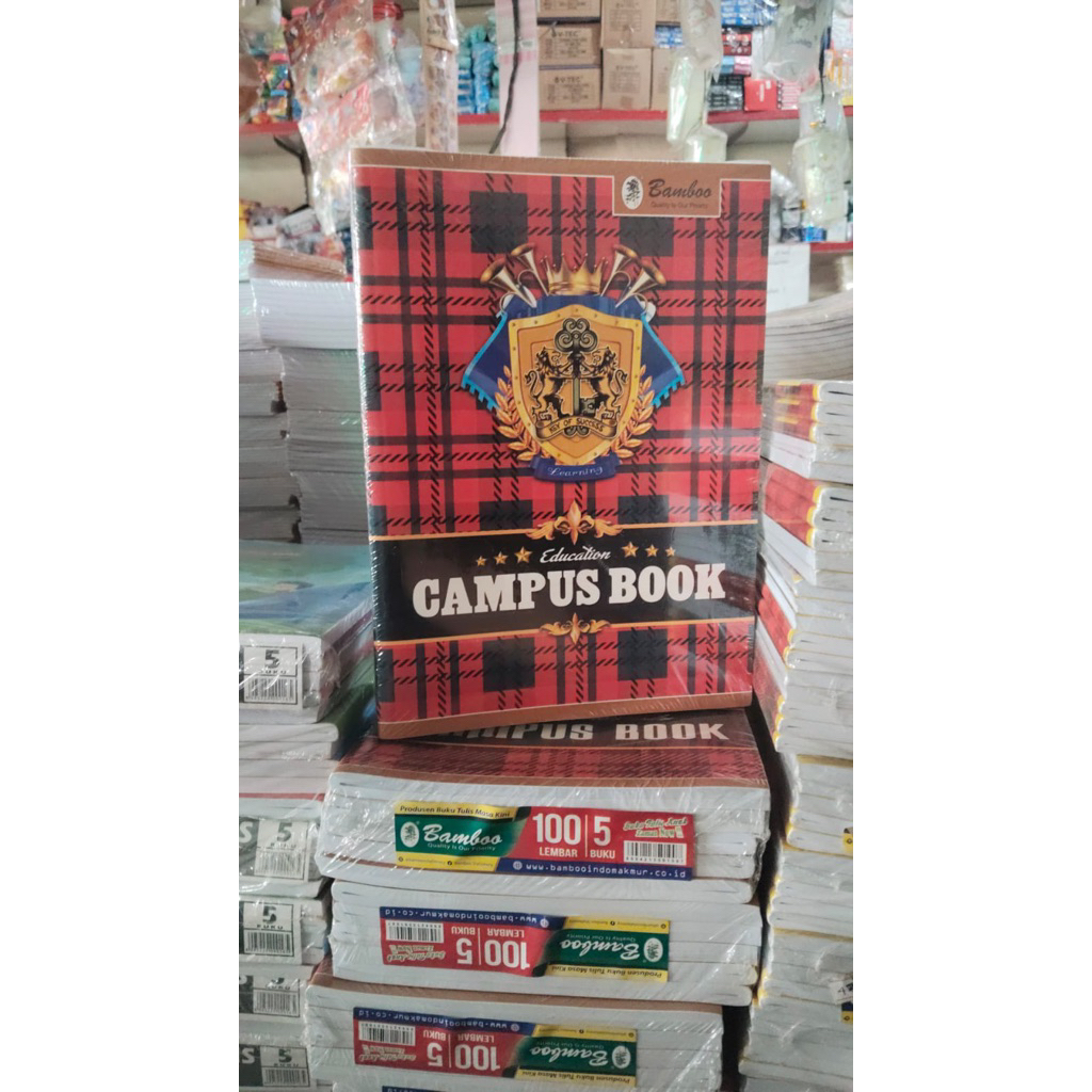 

Buku tulis boxy Bamboo panjang 100 lembar isi 5