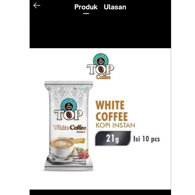 

Top White Coffee Instan isi 10Pcs