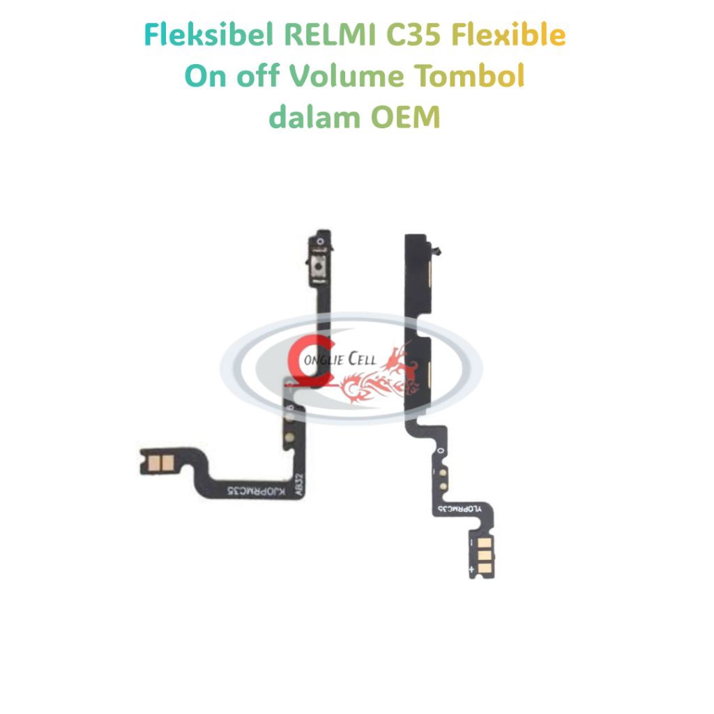 Fleksibel RELMI C35 Flexible On off Volume Tombol dalam OEM