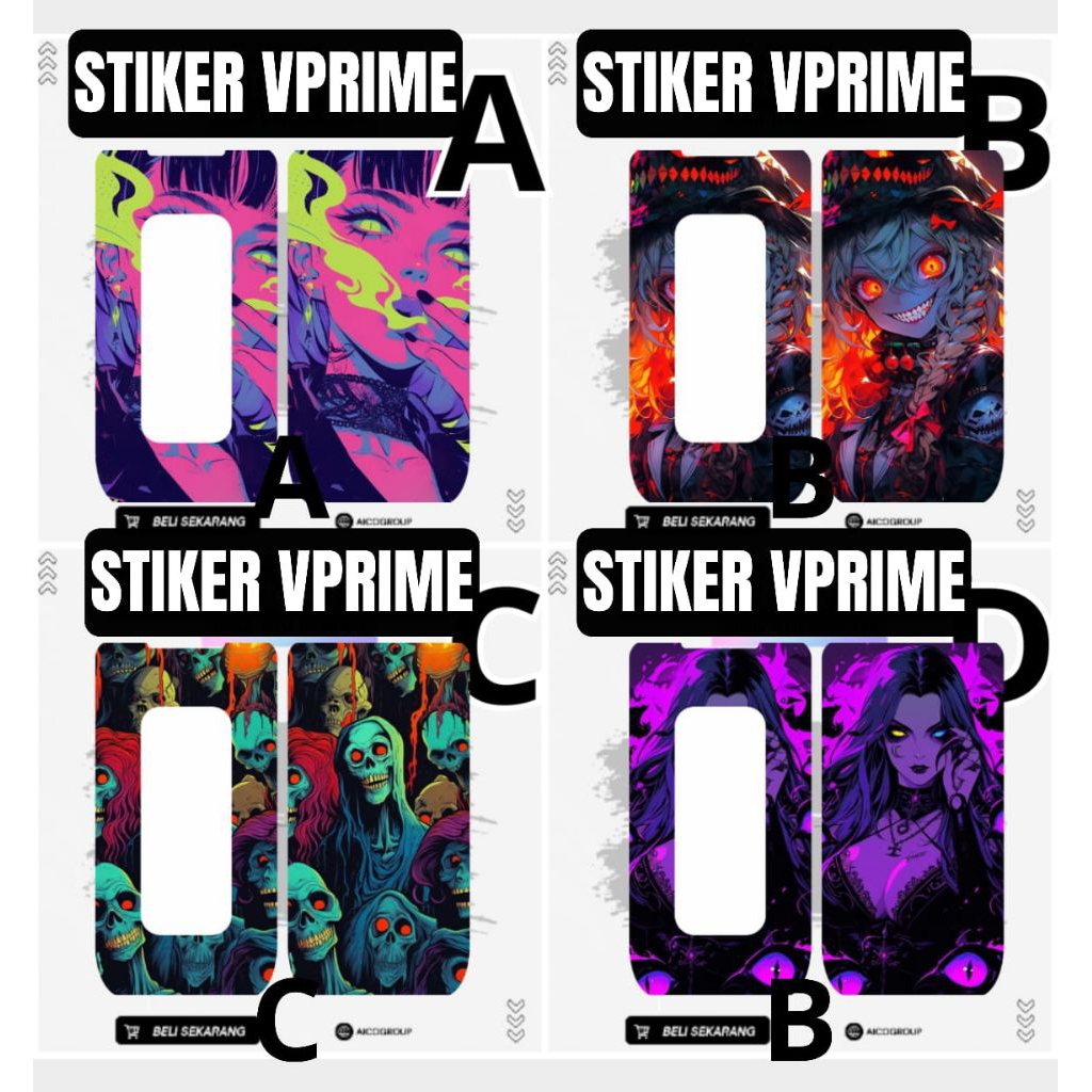 

SVP-A01 | Stiker Motif Unik | Neon Girl
