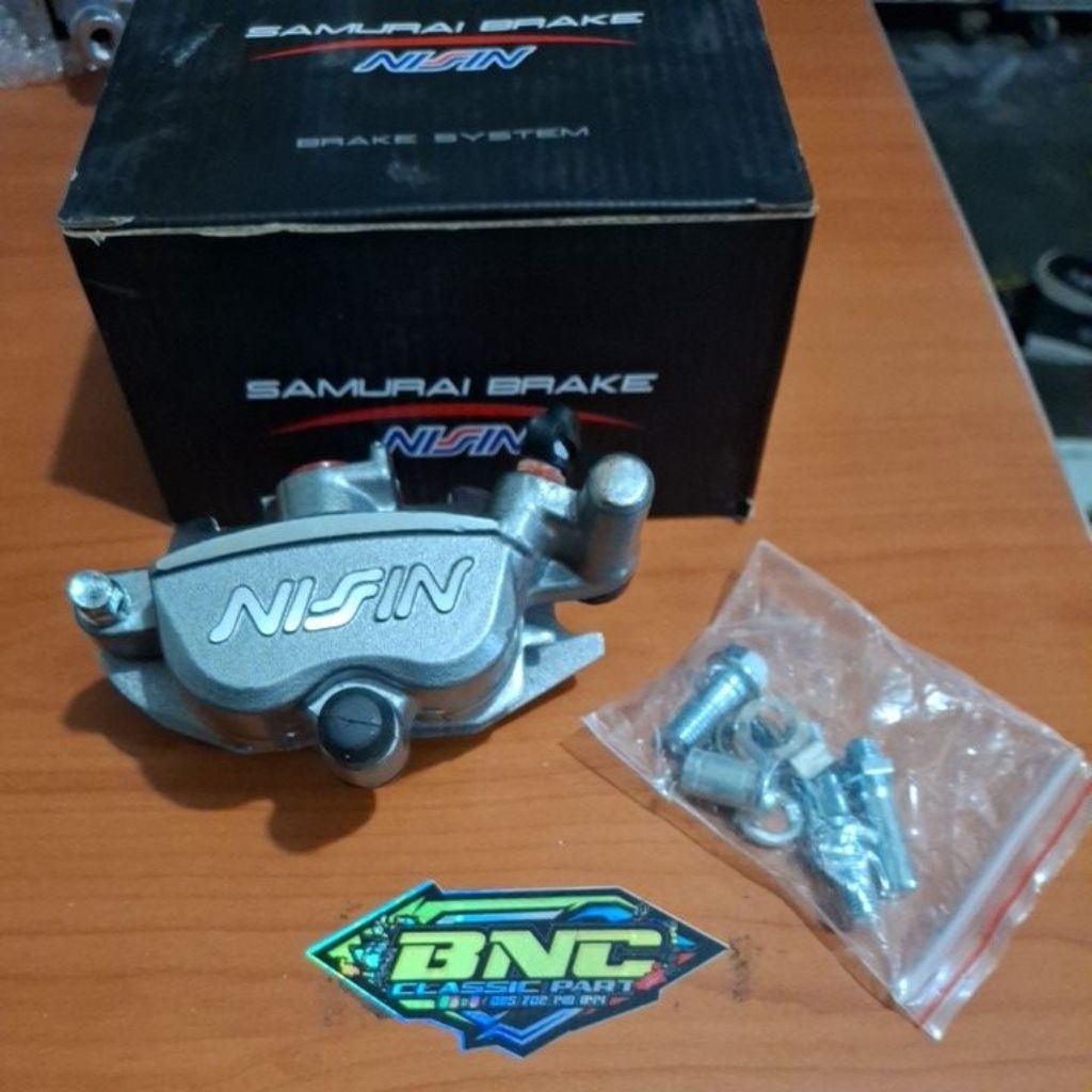 kaliper nisin samurai Master nissin samurai kanan ninja r warna gray KALIPER NISSIN KANAN GREY NINJA