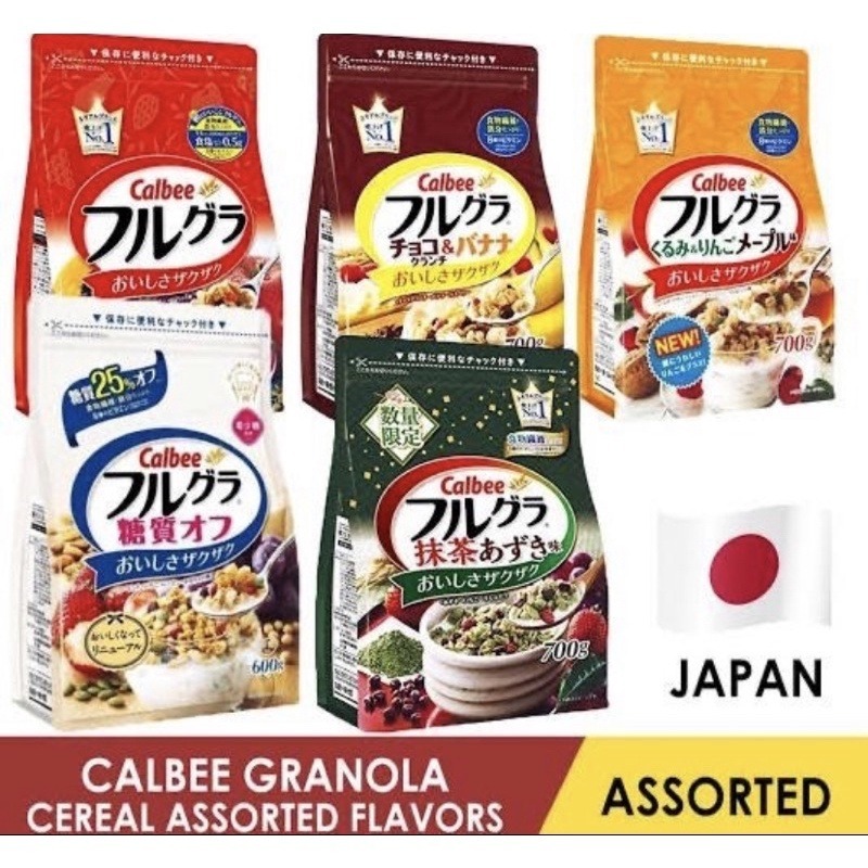 

Cereal Impor / Sereal Sultan Jepang & Korea Kelloggs Chex Granola Nut Seed, Oat, Brown Rice, Strawberry, Flakes, All Bran Yoghurt, Coco Kun, Almond Honey, 70% Fat Off Berry, Fruity, Calbee Fruga, Mango Papaya, MyGra, Choco Crunch Banana, Nissin Gorogura