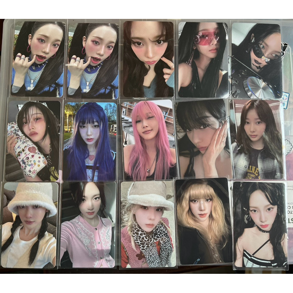 [READY/OFFICIAL] aespa WINTER KARINA GISELLE NINGNING supernova armageddon tuspi zoom whiplash anime