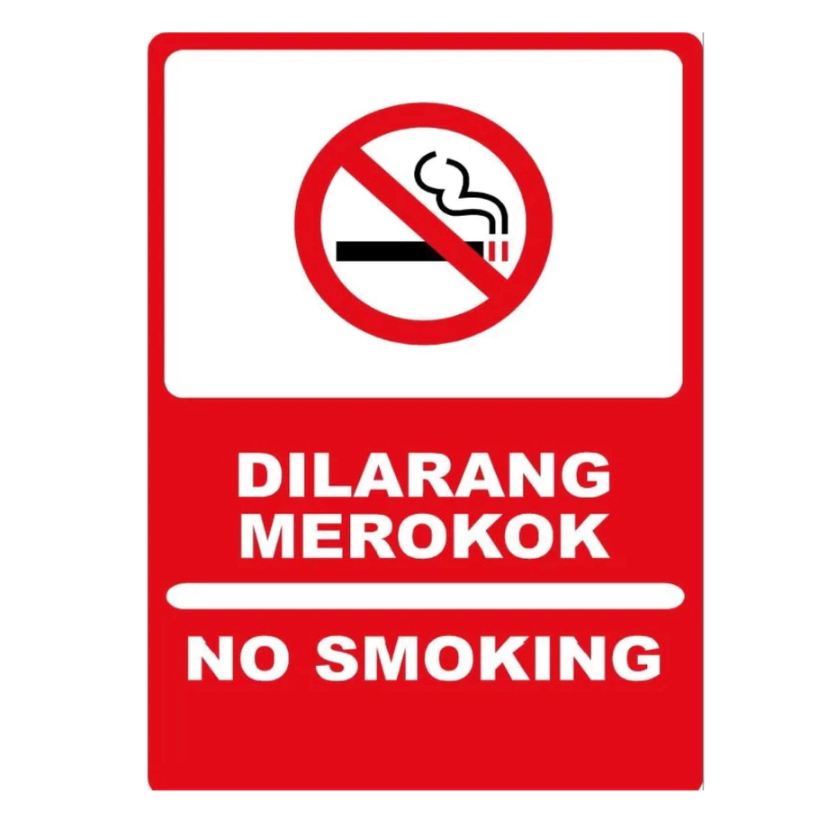 

STIKER NO SMOKING 10x15 cm DILARANG MEROKOK NO SMOKING VAPE RAMBU PERINGATAN BAHAYA WLBEE