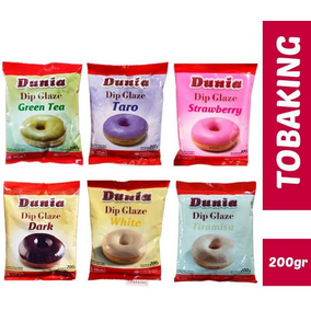 

Dunia Dip Glaze 200 gram Original Pack / taro/tiramisu/greentea