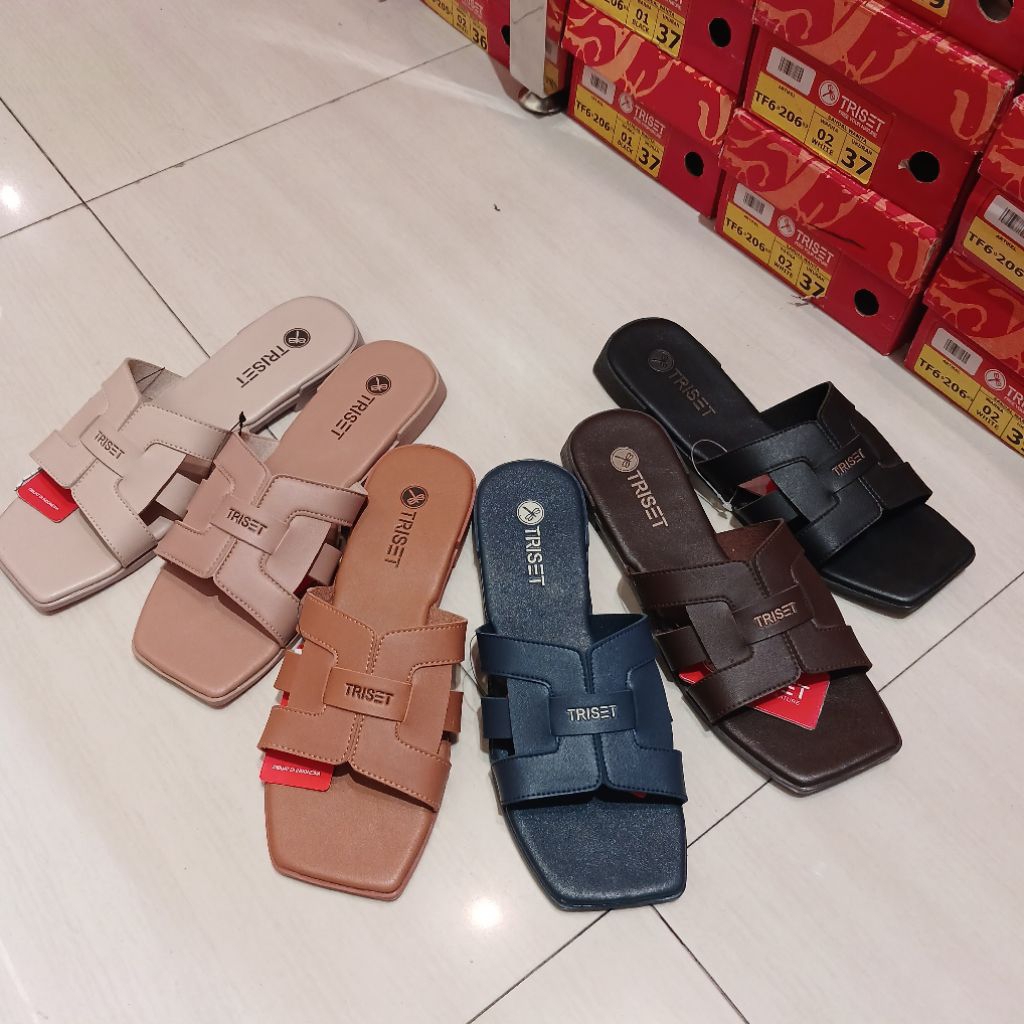 sandal wanita flat TRISET❗️ori matahari