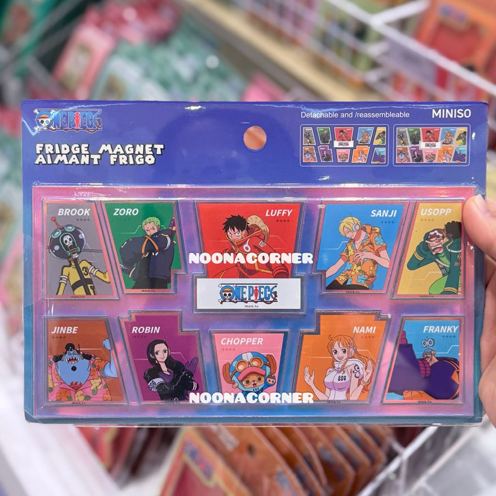 Miniso x One Piece ‼️ Puzzle Fridge Magnet / Magnet Kulkas Straw Hat Crew One Piece Collections