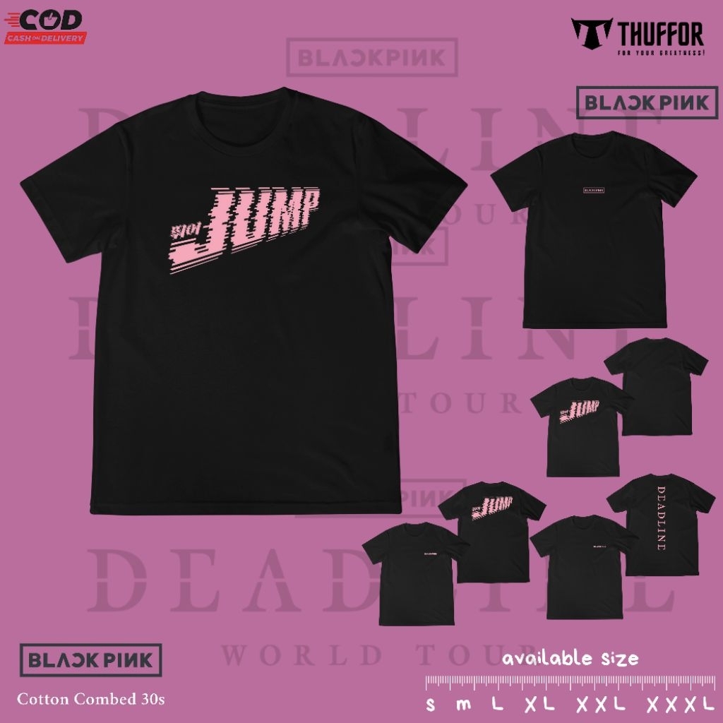 KAOS BLACKPINK JUMP | KAOS ROSE LISA JENNIE JISOO | TSHIRT WORLD TOUR BLACKPINK | KAOS BLACKPINK | T