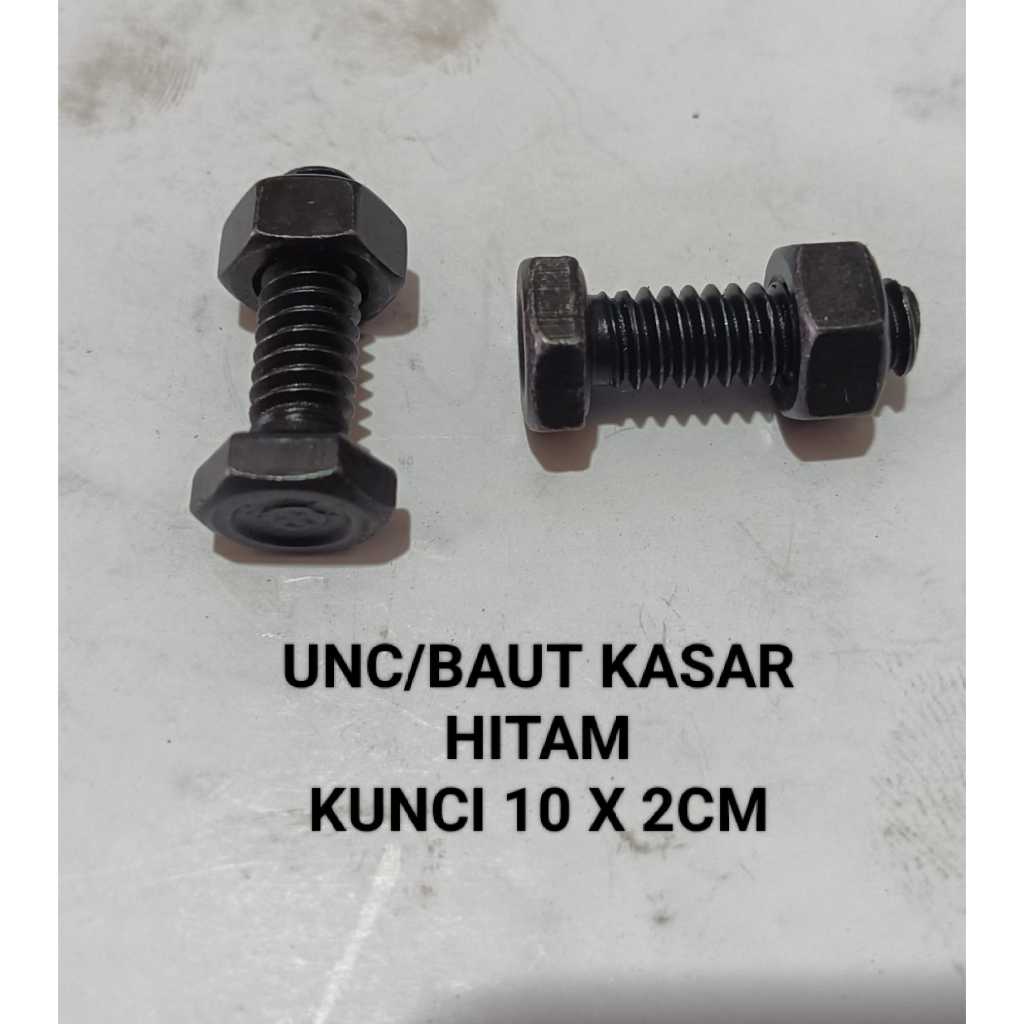 UNC/BAUT KASAR HITAM (KUNCI 10X2CM)
