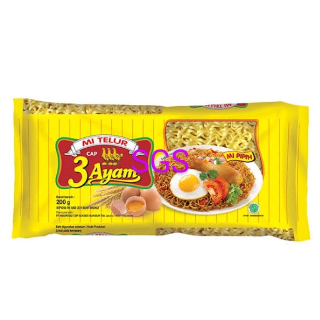 

MIE TELOR TIGA AYAM 200GR 1PCS