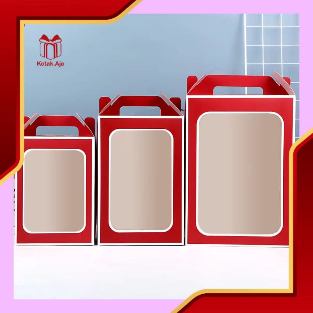 

BOX GABLE JENDELA MIKA BESAR JINJING/IVORY/ HAMPERS BONEKA BUNGA BUKET WISUDA